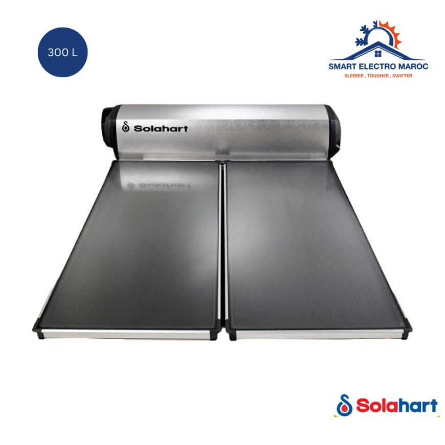 Chauffe-eau solaire Solahart 300 L, solution écologique et performante, avec installation en option et livraison gratuite au Maroc.