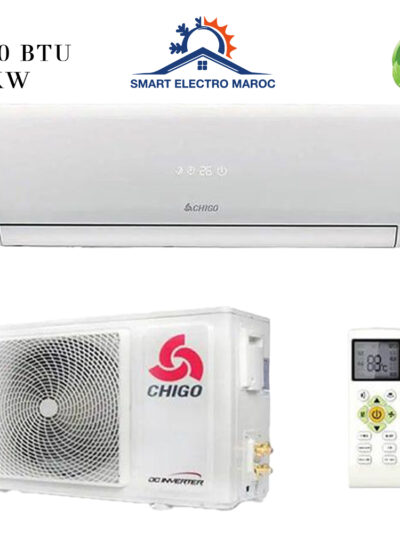 Climatiseur Split Mural CHIGO 18000 BTU Inverter, performant et économique, avec installation en option et livraison gratuite au Maroc.