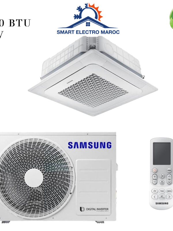 Climatiseur Cassette SAMSUNG 24000 BTU Inverter 7 kW, climatisation puissante et économique.