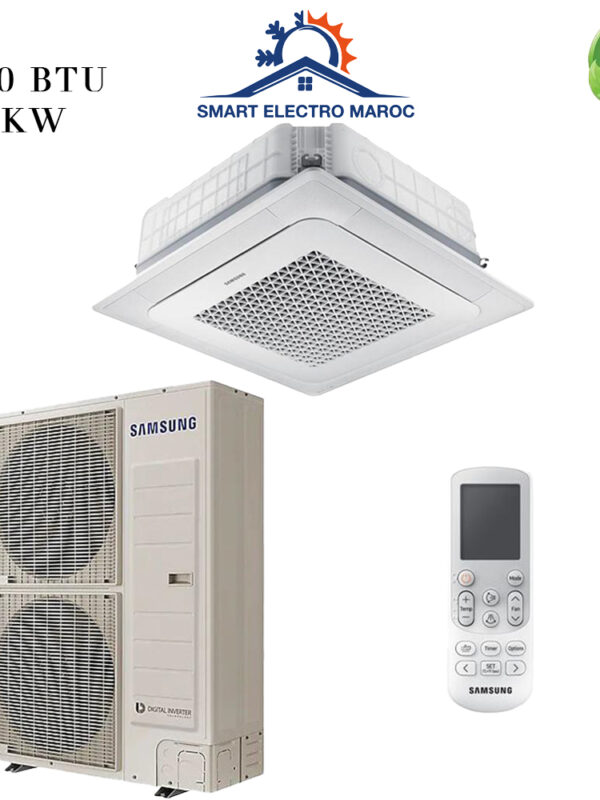Climatiseur Cassette SAMSUNG 48000 BTU Inverter 14.1 kW, performance maximale et confort thermique.
