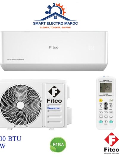 Climatiseur Fitco 24000 BTU Inverter, refroidissement puissant et respectueux de l’environnement avec gaz R410.