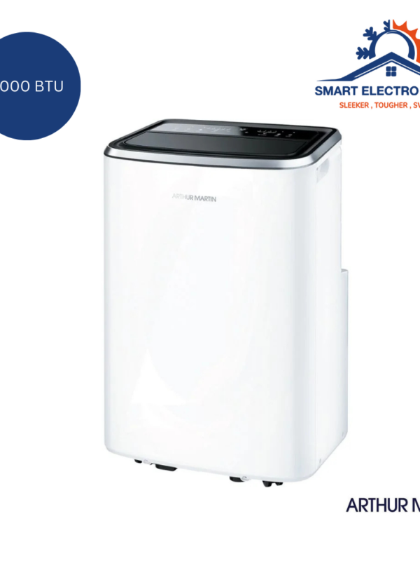 Climatiseur Mobile Arthur Martin 9000 BTU, rafraîchissement rapide et flexible au Maroc.