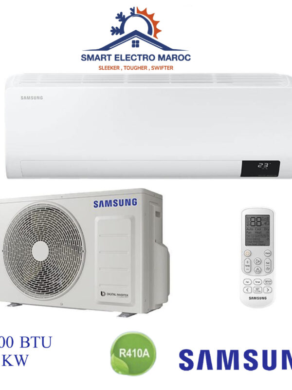 Climatiseur Samsung Digital Inverter 18000 BTU, refroidissement rapide et efficace avec gaz R410.