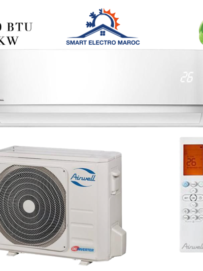 Climatiseur Split Mural Airwell 9000 BTU Inverter, performant et économique.