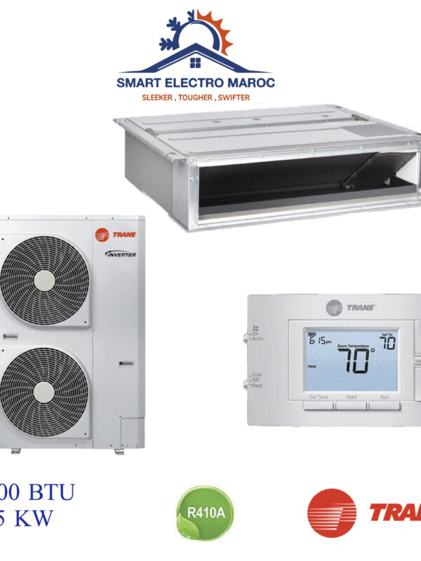 Climatiseur TRANE Gainable 60000 BTU On/Off, refroidissement puissant et discret.