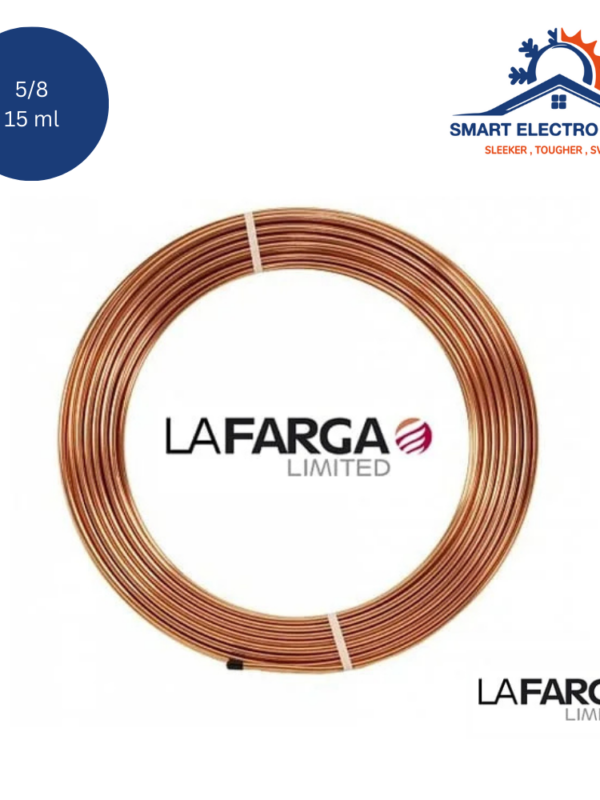 Rouleau cuivre Lafarga 5/8" 15 ml, performance thermique et durabilité optimales.