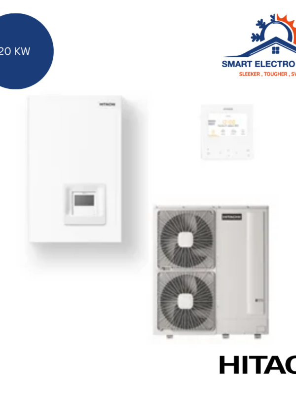 Pompe à chaleur Hitachi Yutaki S 2.0 20 kW, haute efficacité énergétique.