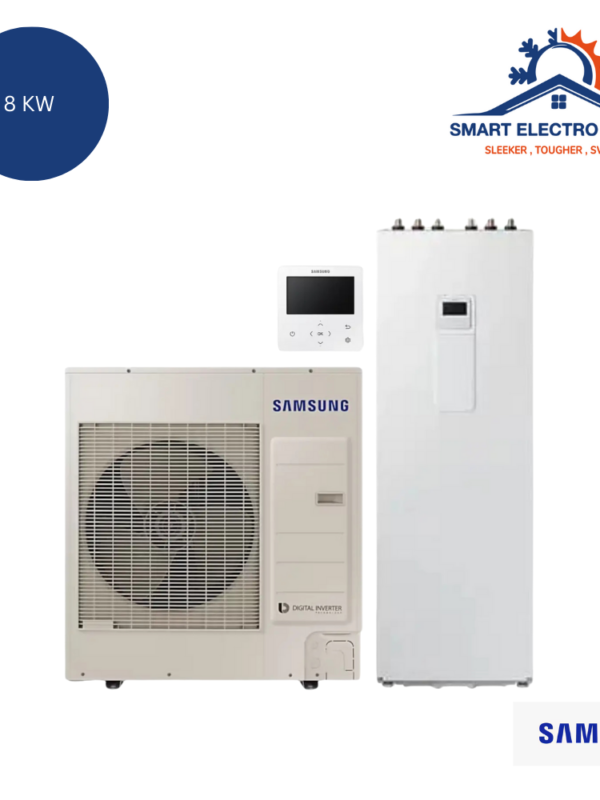 Pompe à chaleur monobloc Samsung 8 kW avec ballon ClimateHub 260 L – Économie d’énergie et confort garanti.