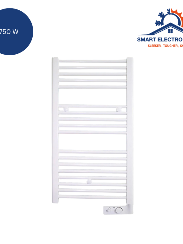 Sèche-serviettes Florance 750 W, chauffage rapide et design moderne pour salle de bain.