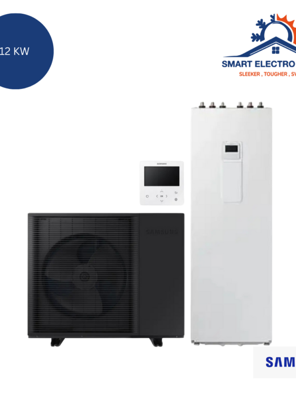 Pompe à chaleur Samsung 12 kW monobloc avec ballon 260 L, idéale pour un chauffage performant au Maroc.