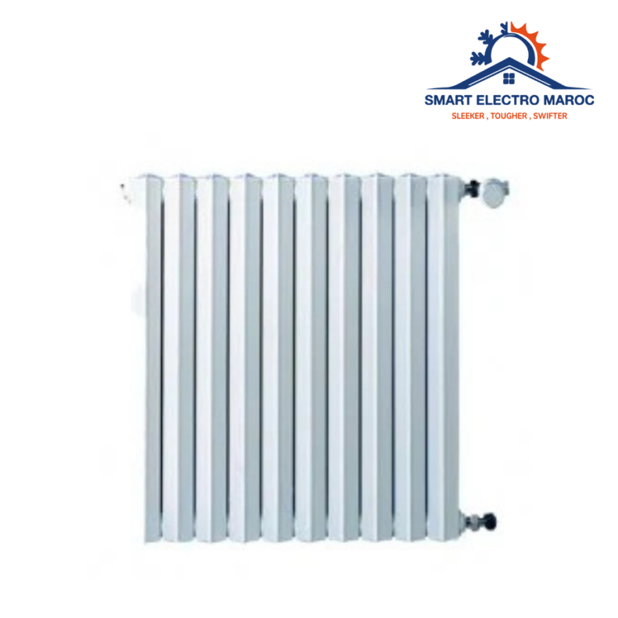 Radiateur de chauffage central 5 éléments en aluminium blanc – compact et efficace.